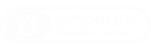Logo type badge de Optionality